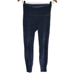 Lululemon Wunder Lounge High-Rise Black Velvet Tight Size 6